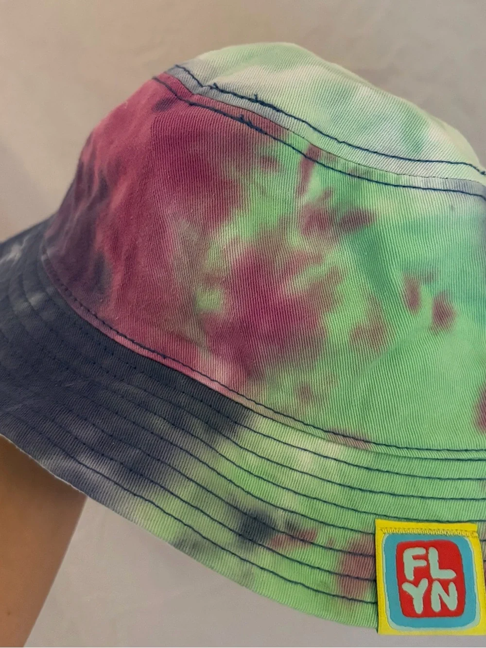 Hedgehog in Lacrosse Stick Tye Die Bucket Hat